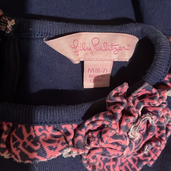 Navy Girls Lilly Pulitzer Dress - Picture 4 of 4